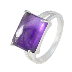 Olivia Purple Gemstone Solitaire Ring in Sterling Silver