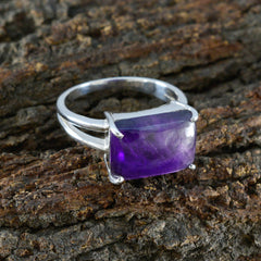 Olivia Purple Gemstone Solitaire Ring in Sterling Silver