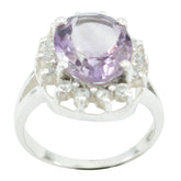 Alice Purple Halo Ring with Sparkling Gemstones Amethyst Purple
