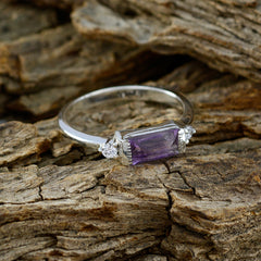 Yasmine Purple Halo Ring for Women with Amethyst Gemstone