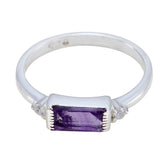 Yasmine Purple Halo Ring for Women with Amethyst Gemstone Amethyst Purple