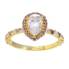 Sara Sophisticated Purple Halo Ring