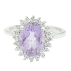 Harper Sophisticated Purple Halo Ring