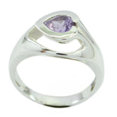 Laura Engagement Purple Solitaire Ring Amethyst Purple