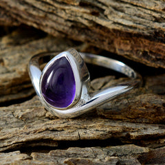 Amanda Purple Solitaire Gemstone Ring in Sterling Silver