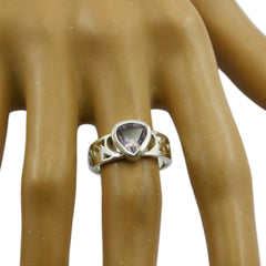 Rebeca Purple Solitaire Gemstone Ring in Sterling Silver