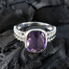 Julieta Abstract Purple Solitaire Ring