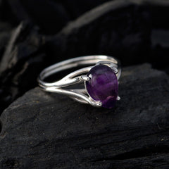 Sakura Sophisticated Purple Solitaire Ring