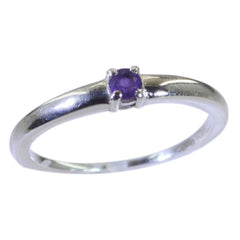 Dewi Romantic Purple Solitaire Ring