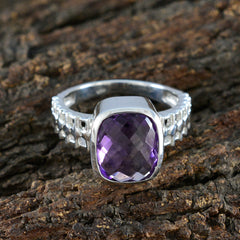 Julieta Abstract Purple Solitaire Ring