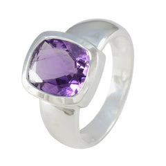 Micaela Contemporary Purple Solitaire Ring