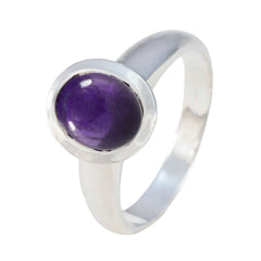Laura Graceful Purple Solitaire Ring