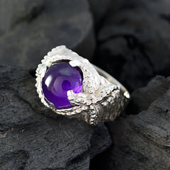 Harper Art Deco Purple Solitaire Ring