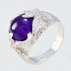 Harper Art Deco Purple Solitaire Ring