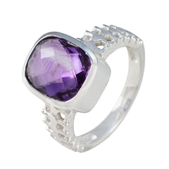 Julieta Abstract Purple Solitaire Ring