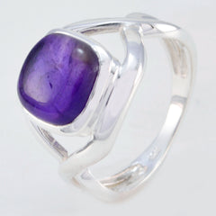 Liyana Luxurious Purple Solitaire Ring Amethyst Purple