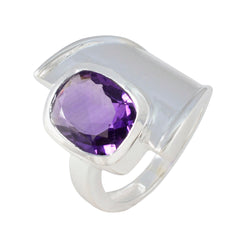 Camila Contemporary Purple Solitaire Ring