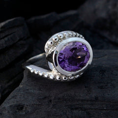 Ananya Feminine Purple Solitaire Ring