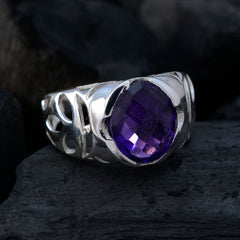 Yasmin Trendy Purple Solitaire Ring