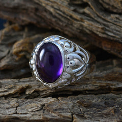 Penelope Filigree Purple Solitaire Ring