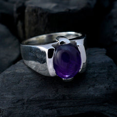 Marie Artisan Purple Solitaire Ring