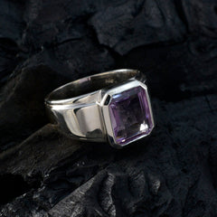 Dewi Abstract Purple Solitaire Ring