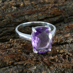 Putri Purple Solitaire Ring for Women - Elegant Gemstone
