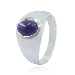 Amelia Purple Solitaire Ring for Women in Sterling Silver