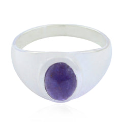 Amelia Purple Solitaire Ring for Women in Sterling Silver Amethyst Purple