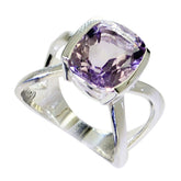 Putri Contemporary Purple Solitaire Ring Amethyst Purple