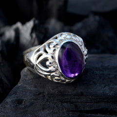 Penelope Filigree Purple Solitaire Ring