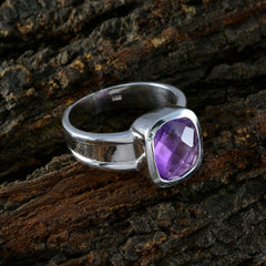 Putri Abstract Purple Solitaire Ring