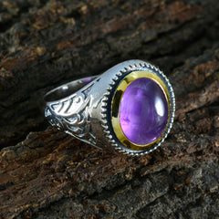 Siti Filigree Purple Solitaire Ring