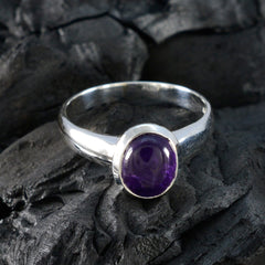Laura Graceful Purple Solitaire Ring