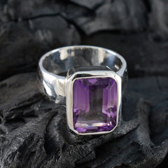 Mathilde Contemporary Purple Solitaire Ring