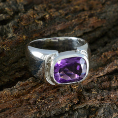 Natcha Contemporary Purple Solitaire Ring