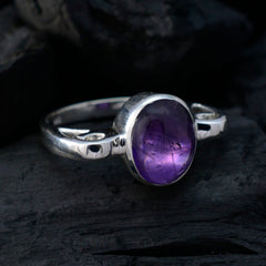 Maria Purple Solitaire Ring Online with Sterling Silver