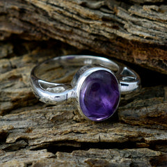 Maria Purple Solitaire Ring Online with Sterling Silver