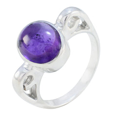 Maria Purple Solitaire Ring Online with Sterling Silver