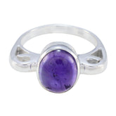 Maria Purple Solitaire Ring Online with Sterling Silver Amethyst Purple