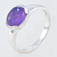 Aiko Graceful Purple Solitaire Ring