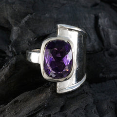 Camila Contemporary Purple Solitaire Ring