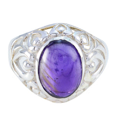 Penelope Filigree Purple Solitaire Ring Amethyst Purple
