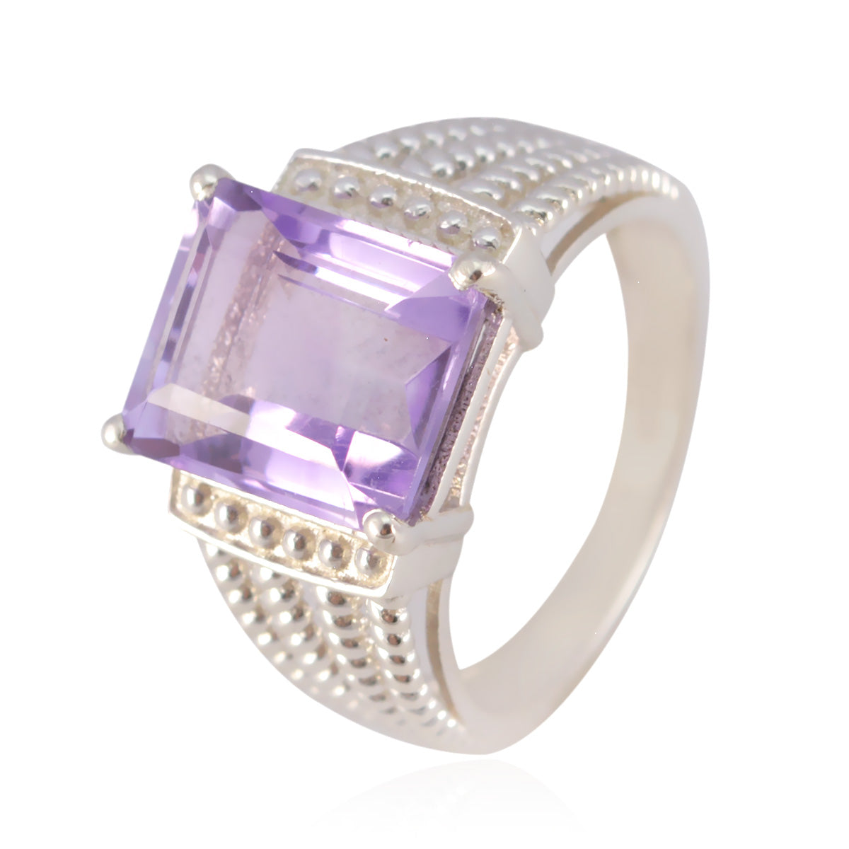 Eva Fairytale Purple Solitaire Ring Amethyst Purple