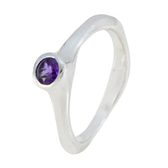 Hina Romantic Purple Solitaire Ring