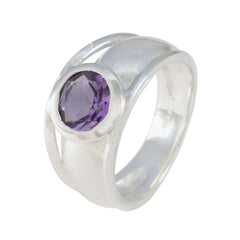 Joaquina Abstract Purple Solitaire Ring