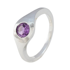 Teresa Feminine Purple Solitaire Ring