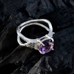 Abigail Luxurious Purple Solitaire Ring