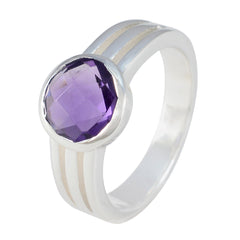 Micaela Glamorous Purple Solitaire Ring