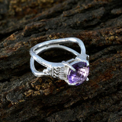 Abigail Luxurious Purple Solitaire Ring